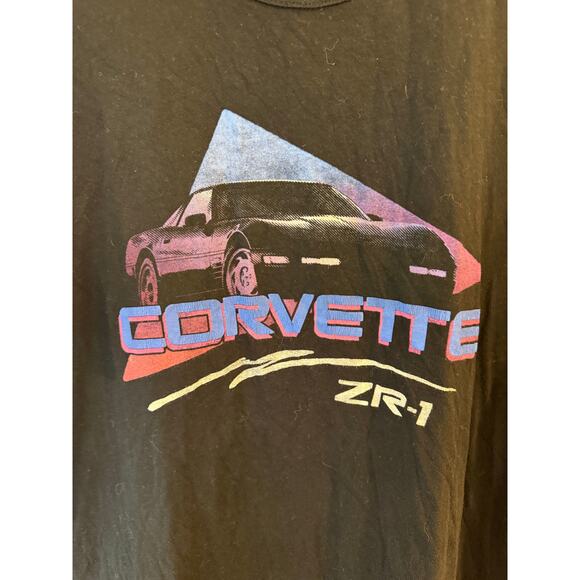 Vintage American Eagle Outfitters T-Shirt Mens XL Black Chevrolet Corvette ZR1 - Picture 4 of 9